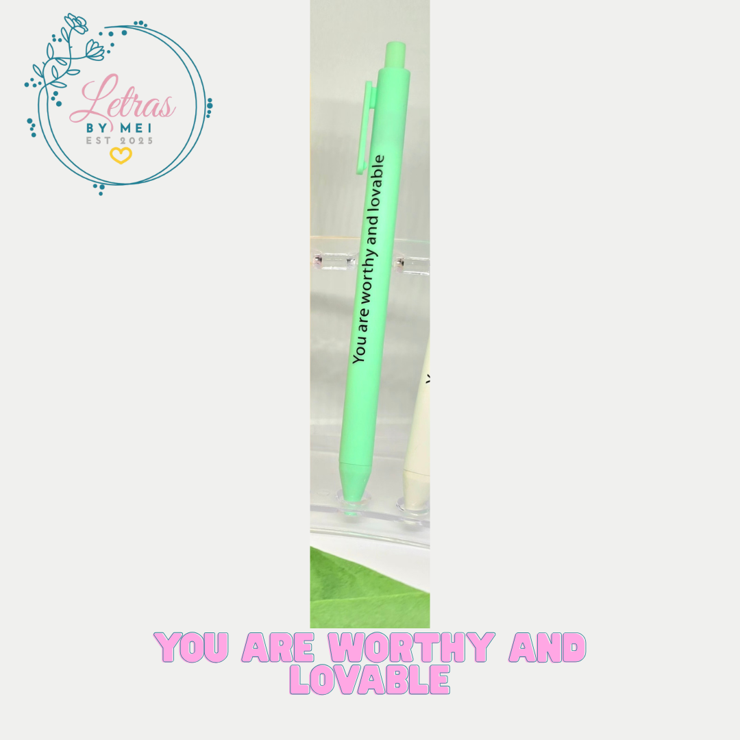 ✨Bolígrafo- You are worthy and lovable